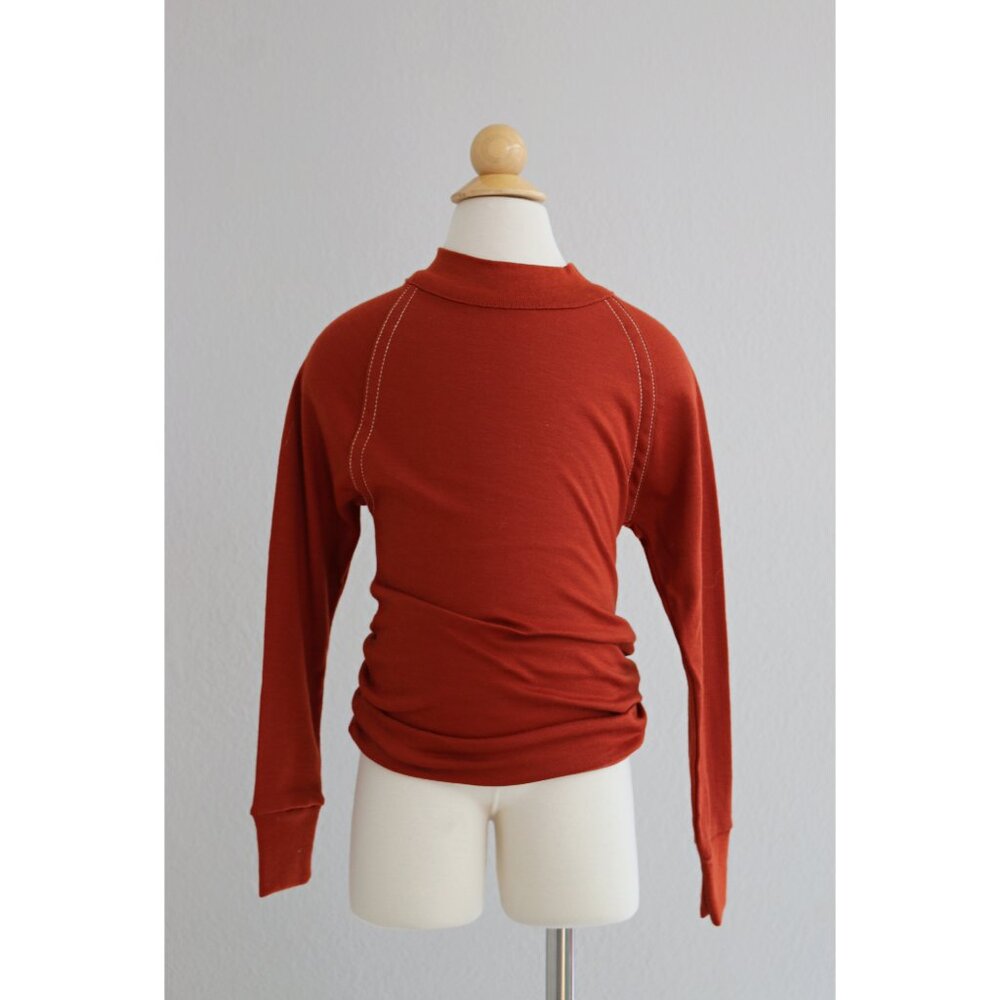 1970's Deadstock, Vintage Kaynee Long Sleeve Raglan T-Shirt ~ Kid's 6/8 Medium